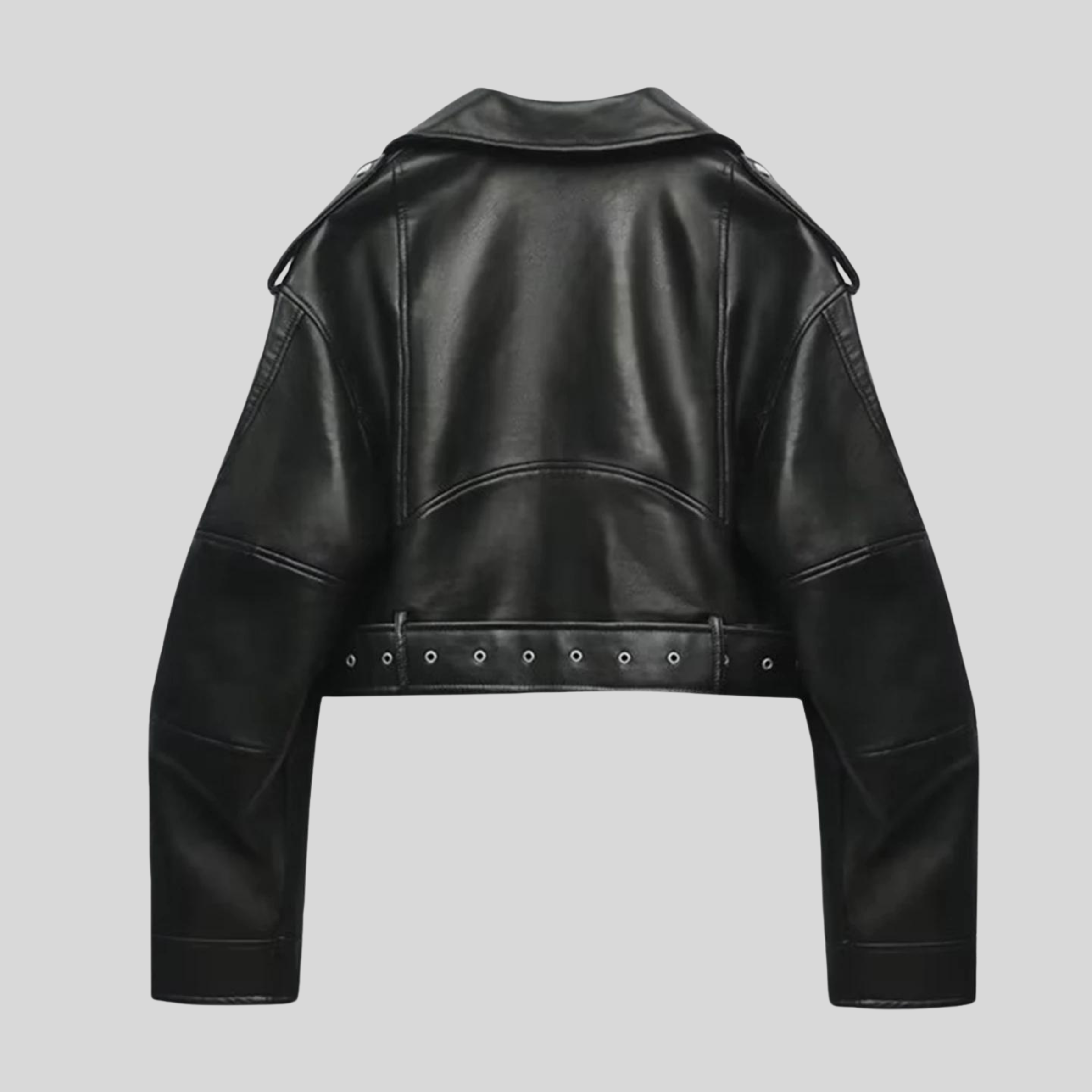 Valentina Moreau | Cropped Leather Jacket For Women