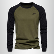 James Whitmore | Raglan Long Sleeve Shirt For Men