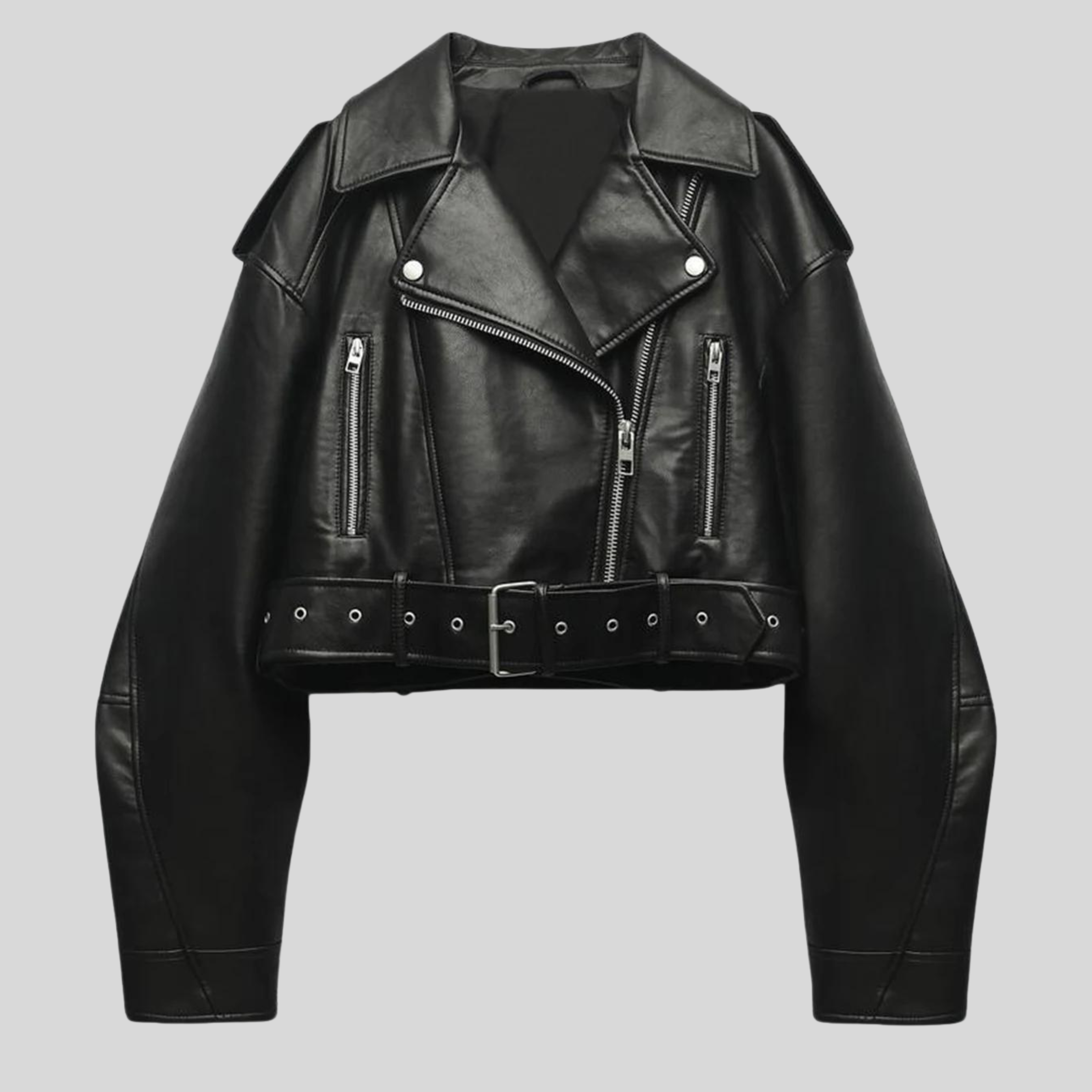 Valentina Moreau | Cropped Leather Jacket For Women