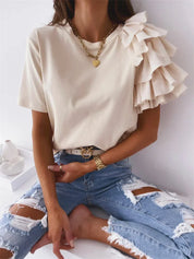 Bianca Foster | Bold Ruffle Sleeve Top For Women