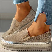 Chiara Bellini | Crystal Slip-On Loafers For Women