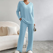 Charlotte Bennett | Ribbed Knit Lounge Set For Women