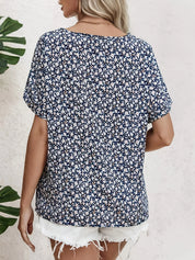 Grace Delaney | Floral Print Blouse With Button Detail