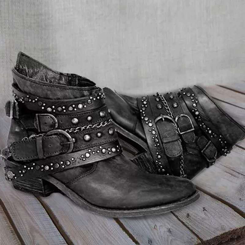 Arabella Fontaine | Vintage Western Ankle Boots For Women
