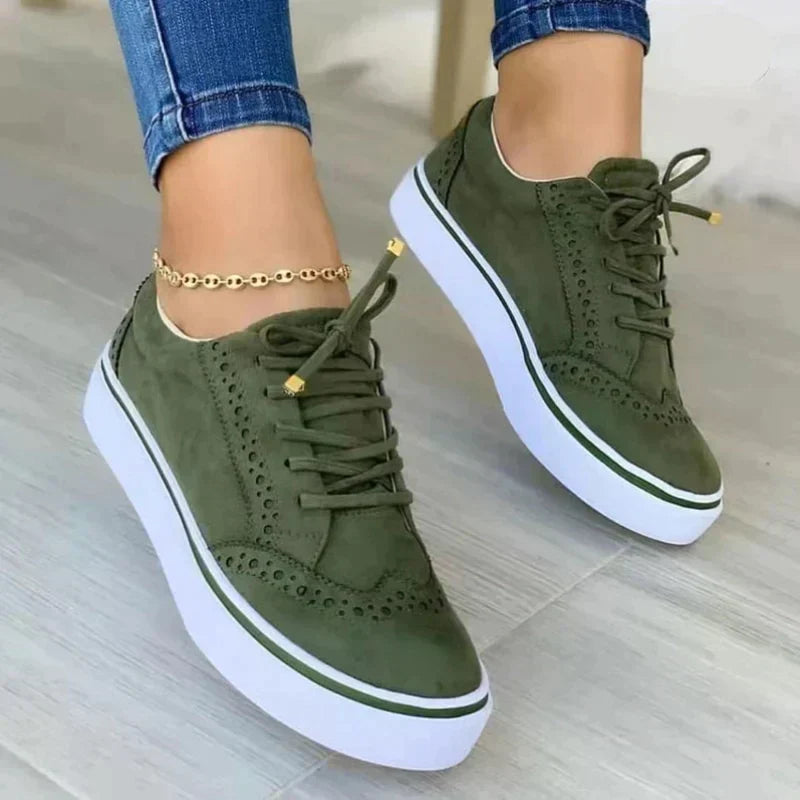 Alessia Bellini | Platform Brogue Sneakers For Women