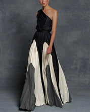 Eve Sutherland | One-Shoulder Pleated Maxi Dress For Women