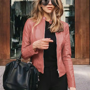 Valentina Moreau | Tailored Leather Look Jacket For Women