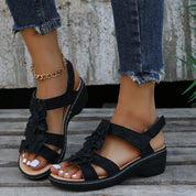 Sofia Bellini | Floral Comfort Platform Sandals For Women
