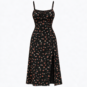 Sienna Callahan | Floral Summer Dress With Side Split For Women