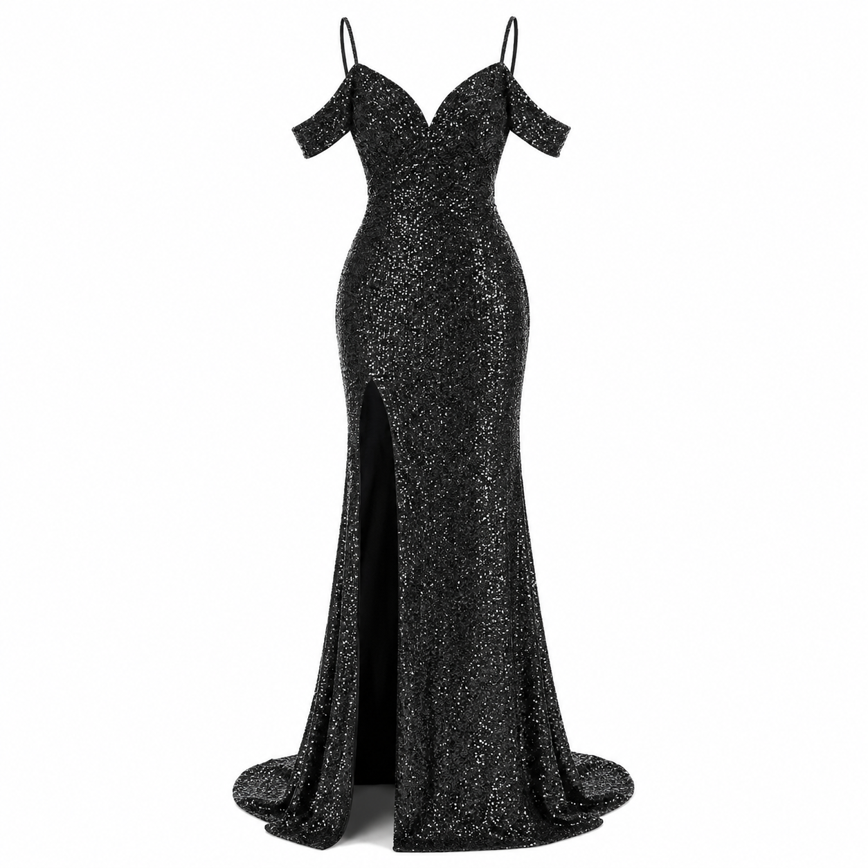 Sienna Holloway | Off-Shoulder Sequin Maxi Dress For Women