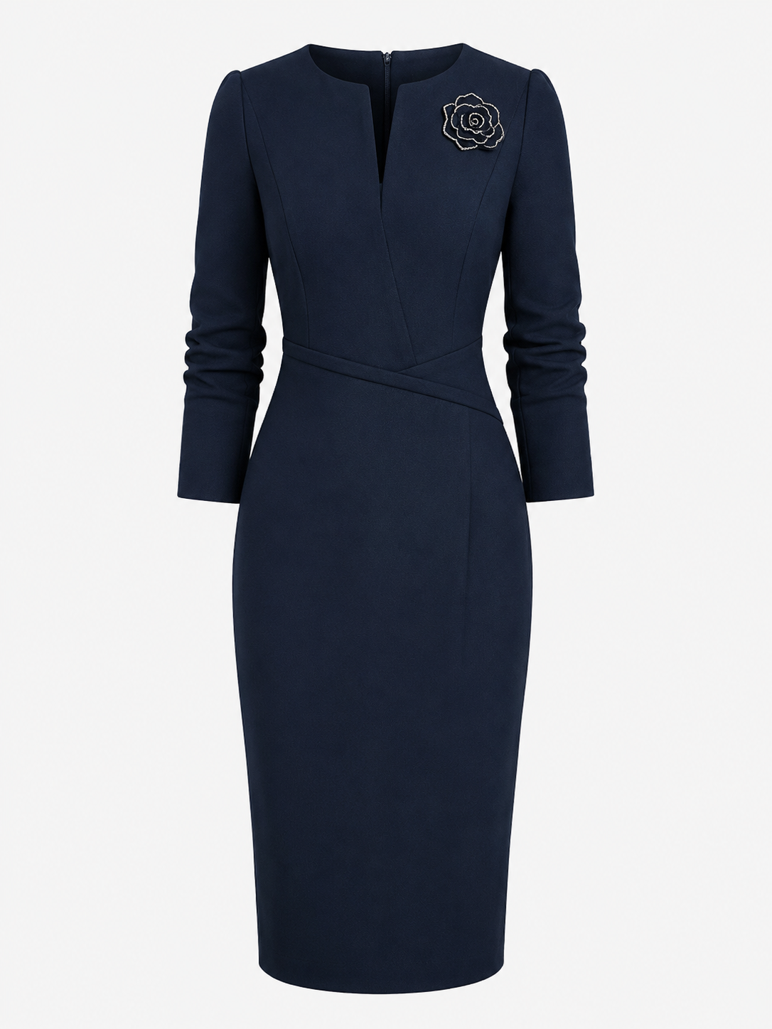Sienna Sullivan | V-Neck Midi Dress For Women