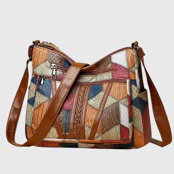 Eloise Farrington | Patchwork Leather Crossbody Bag For Women