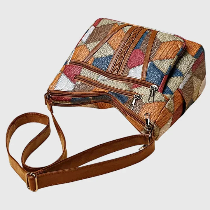 Eloise Farrington | Patchwork Leather Crossbody Bag For Women