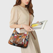 Eloise Farrington | Patchwork Leather Crossbody Bag For Women
