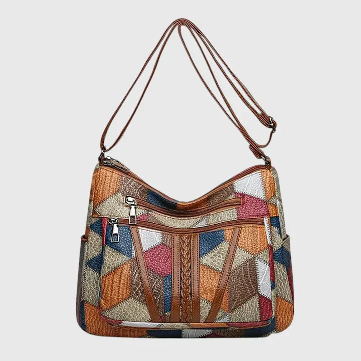 Eloise Farrington | Patchwork Leather Crossbody Bag For Women