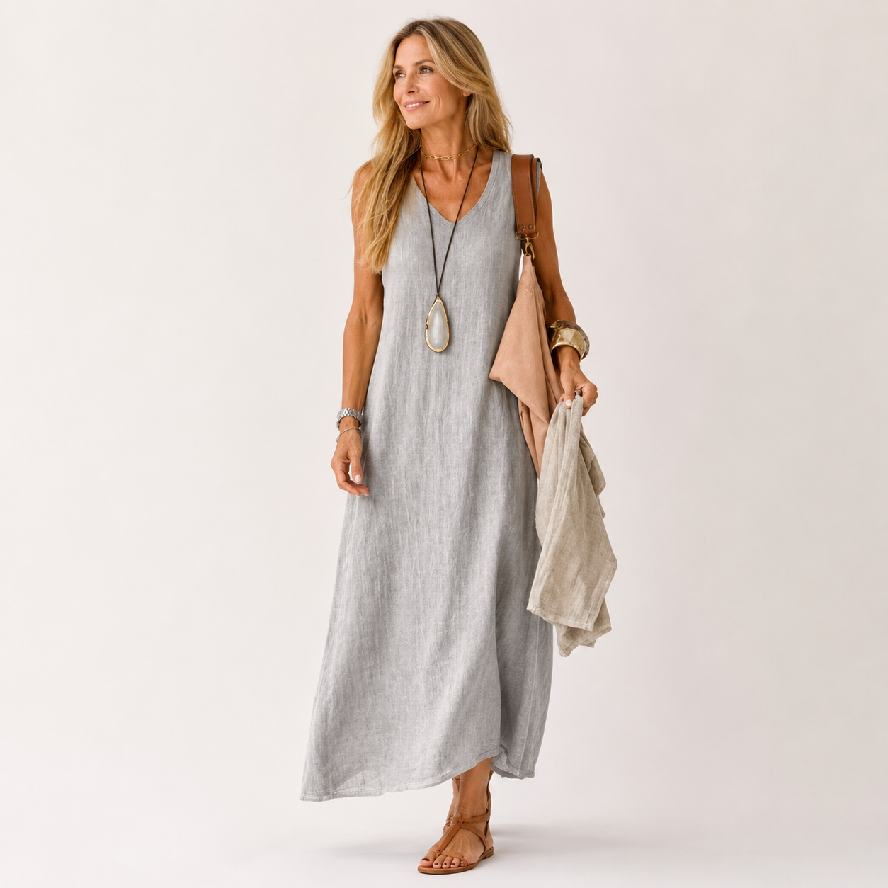 Sophie Anderson | Cotton-Linen Maxi Dress For Women