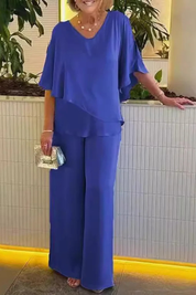 Hannah Sullivan | Elegant Two-Piece Chiffon Set For Women