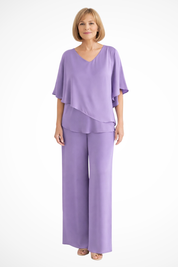 Hannah Sullivan | Elegant Two-Piece Chiffon Set For Women