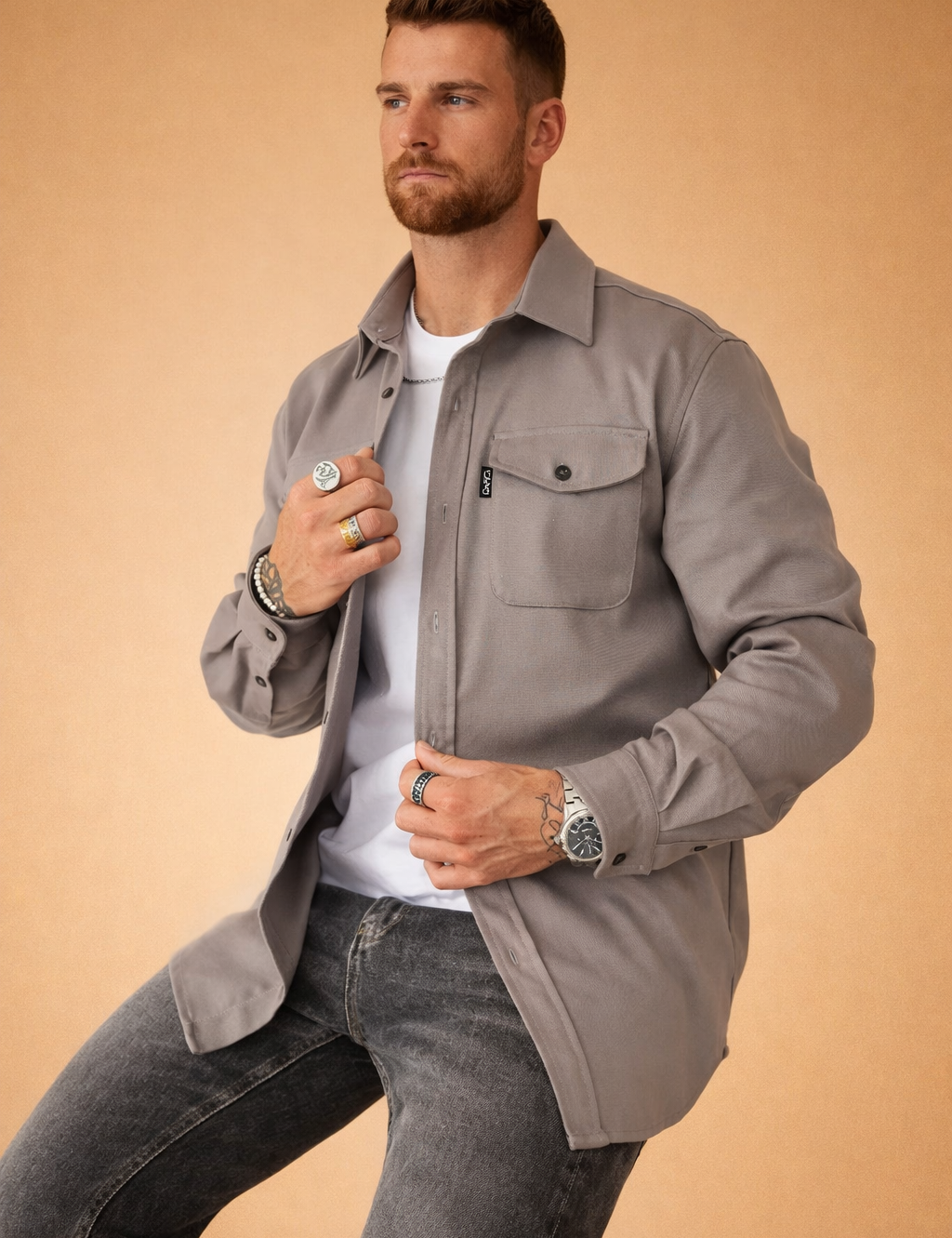 Marco Bellini | Premium Overshirt Jacket For Men