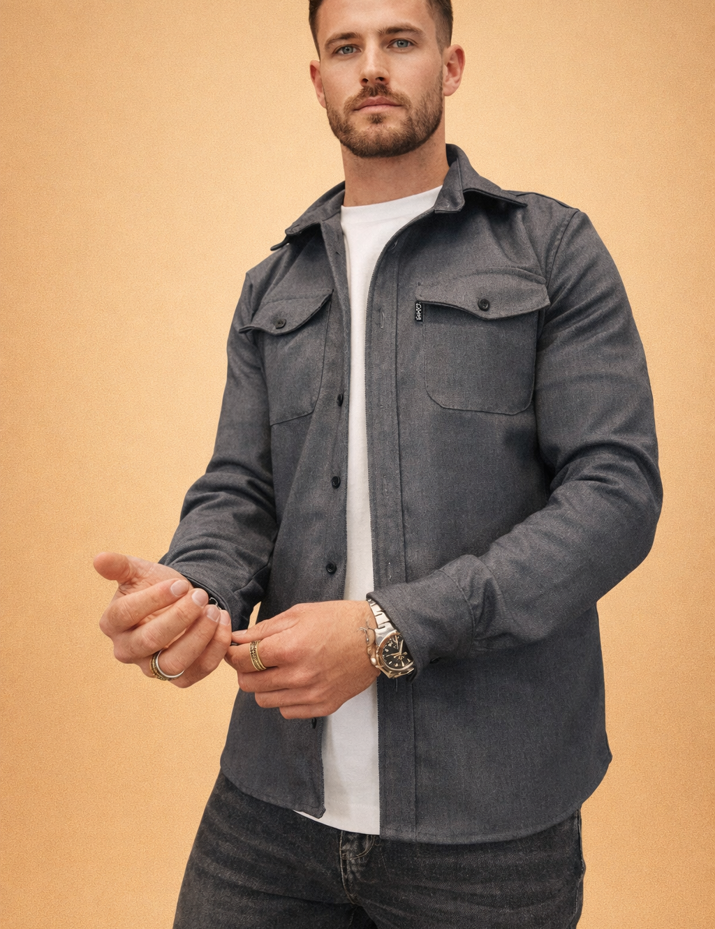 Marco Bellini | Premium Overshirt Jacket For Men