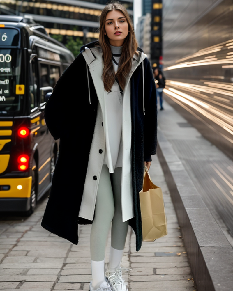Charlotte Reid | Hooded Teddy Overcoat For Women