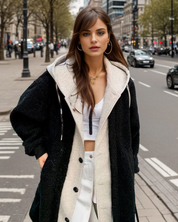 Charlotte Reid | Hooded Teddy Overcoat For Women