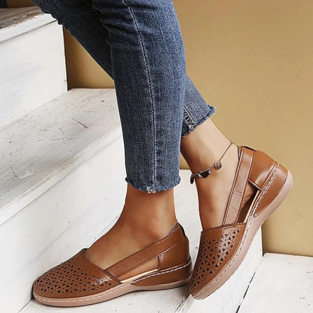 Elena Bellini | Breathable Slip-On Flats For Women