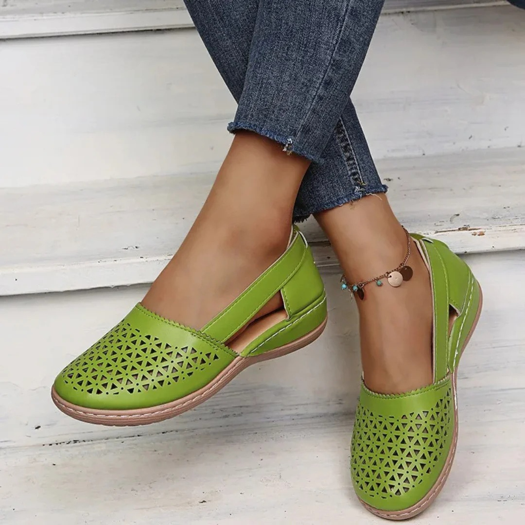 Elena Bellini | Breathable Slip-On Flats For Women