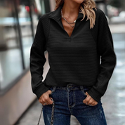 Lorenzo Bellini | Ribbed Knit Long Sleeve Top For Women