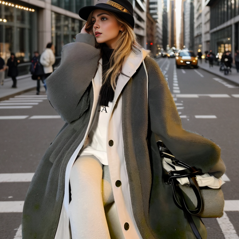 Charlotte Reid | Hooded Teddy Overcoat For Women