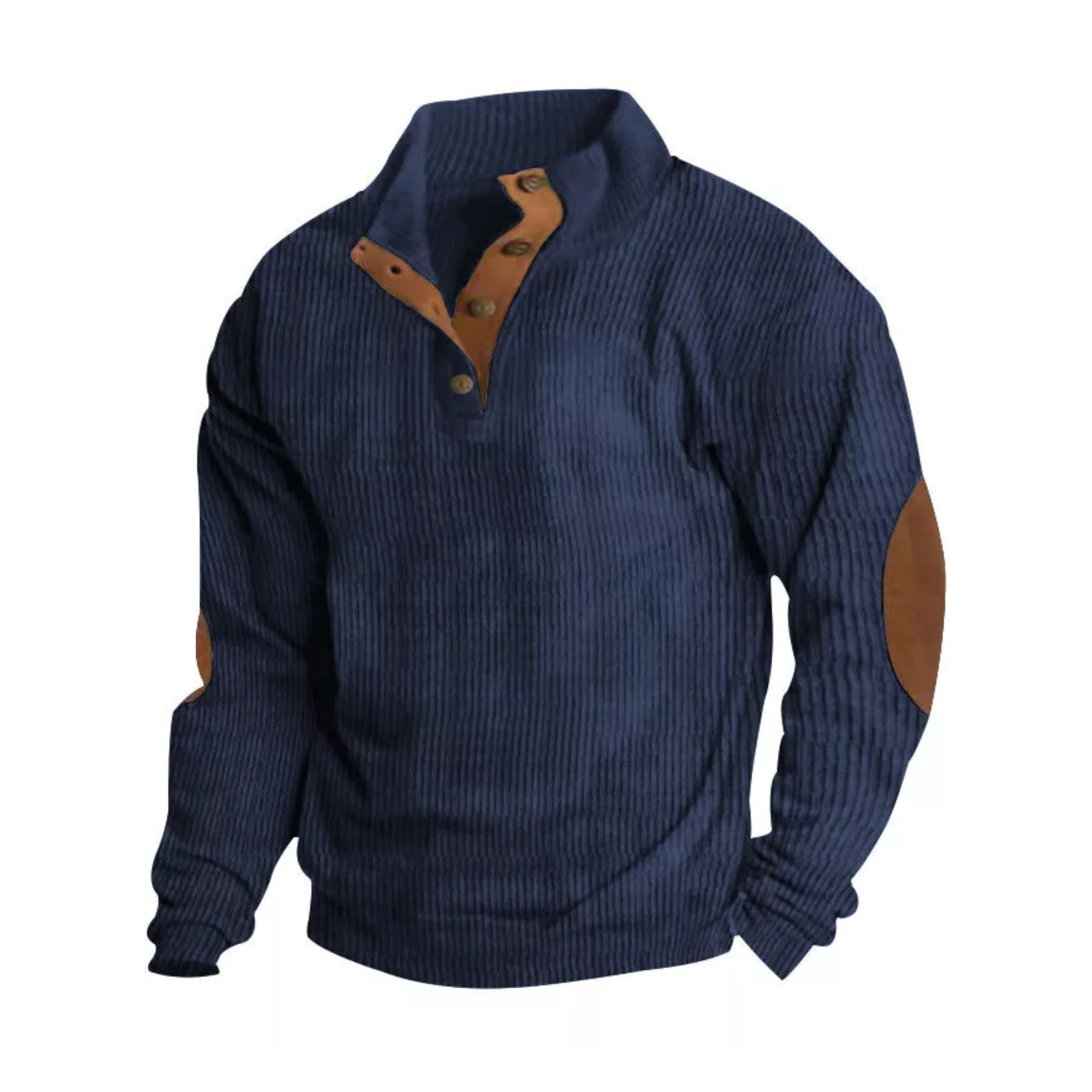 Lachlan Bennett | Corduroy Quarter-Button Sweatshirt For Men