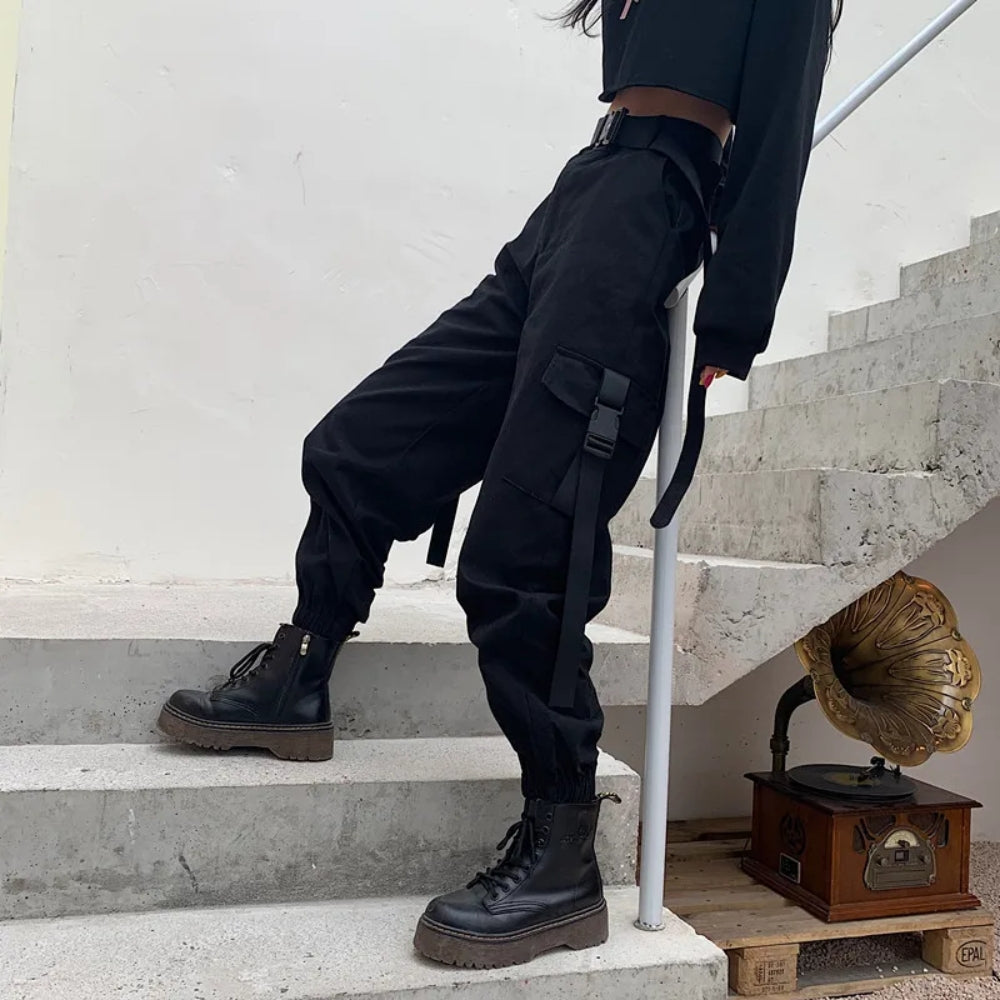 Ariana Moretti | Streetwear Cargo Jogger Pants For Women
