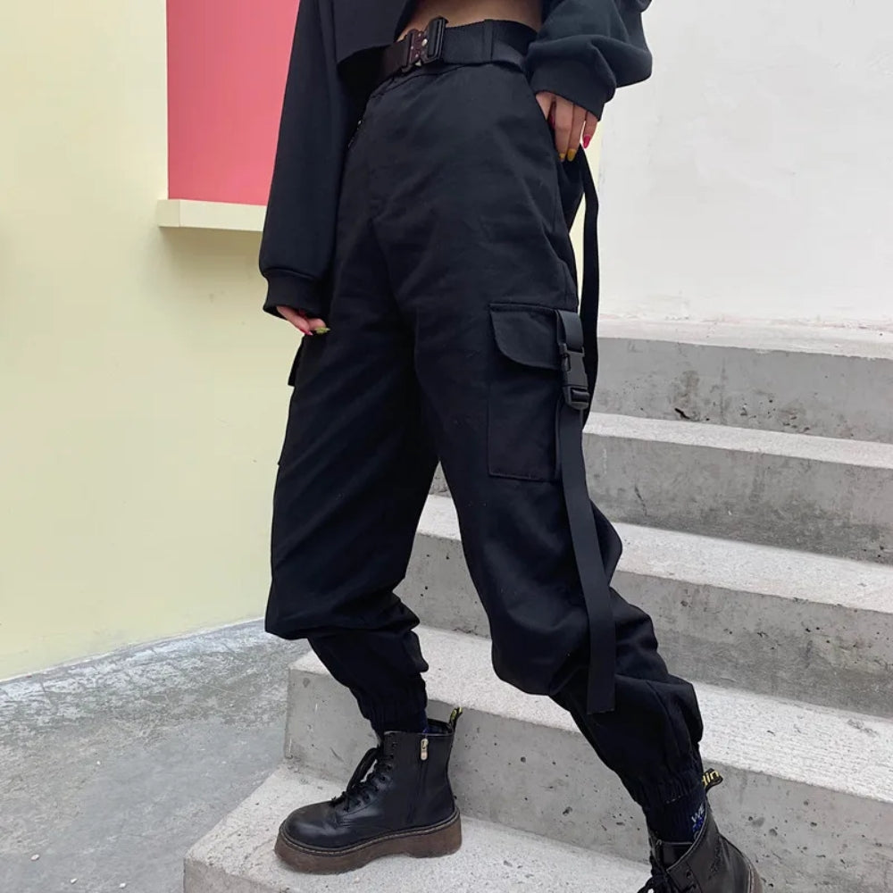 Ariana Moretti | Streetwear Cargo Jogger Pants For Women