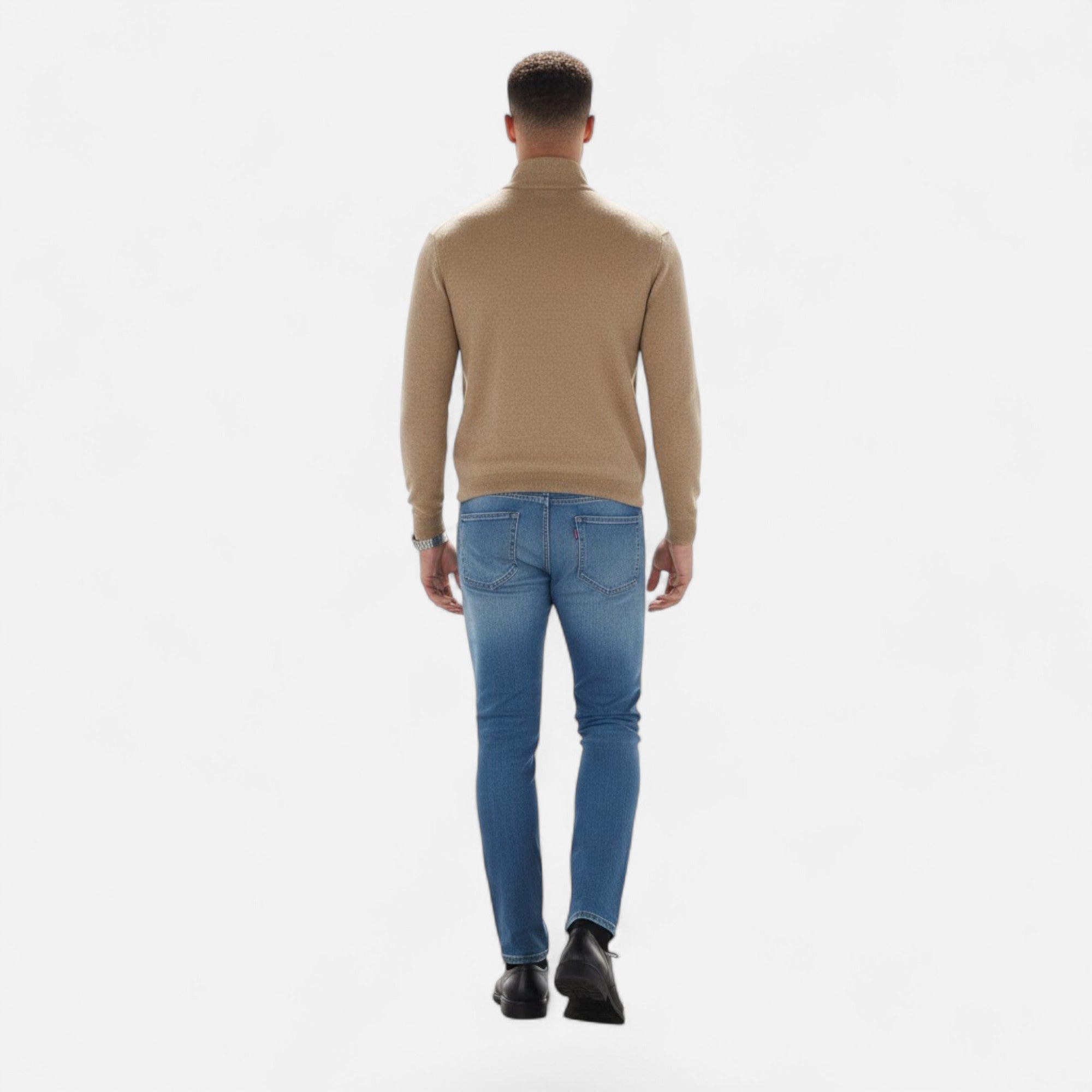 Luca Bellini | Heritage Zip Knit Sweater For Men