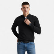 Luca Bellini | Heritage Zip Knit Sweater For Men