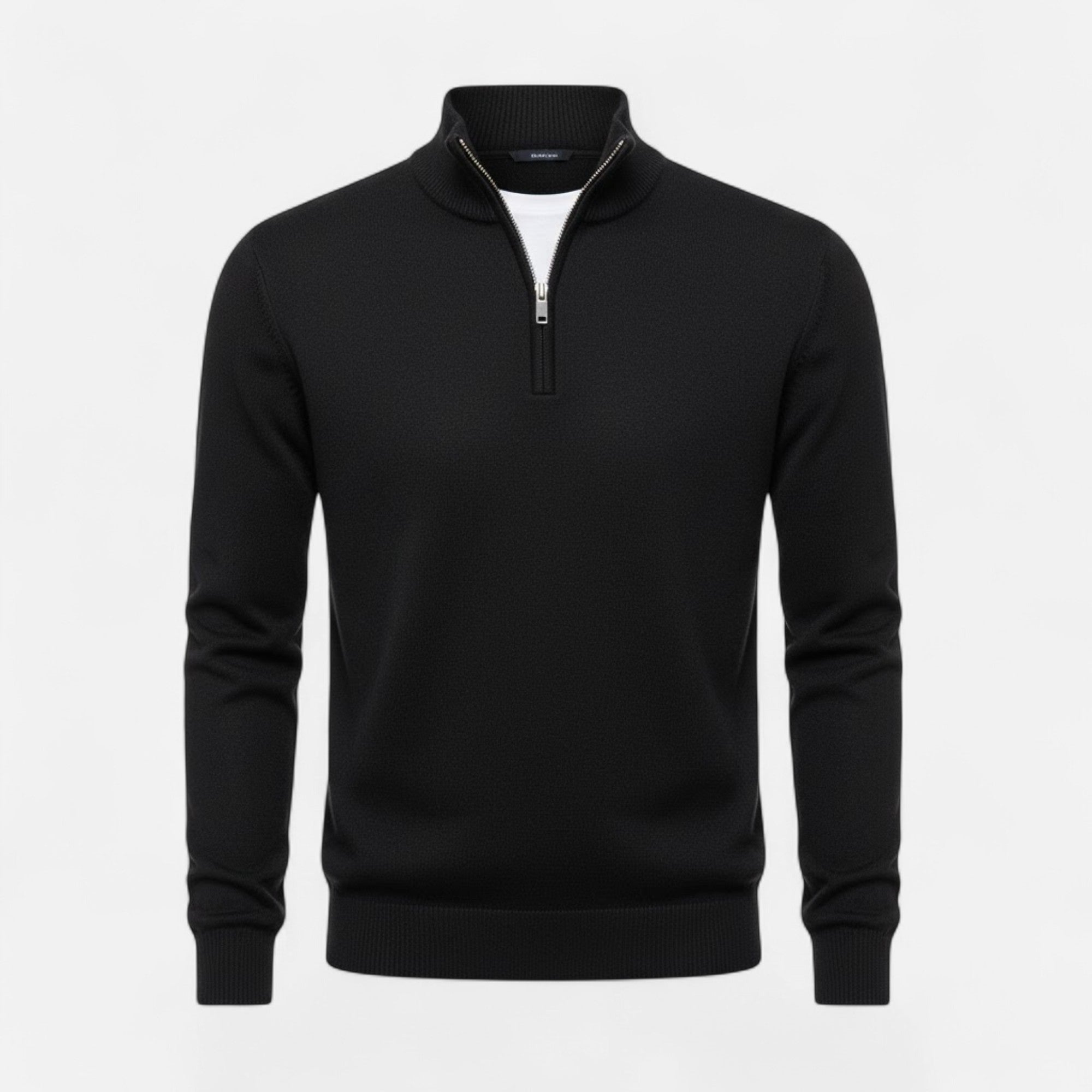 Nathaniel Rossi | Half-Zip Knit Sweater For Men