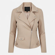 Camille Laurent | Slim Zip Moto Jacket For Women