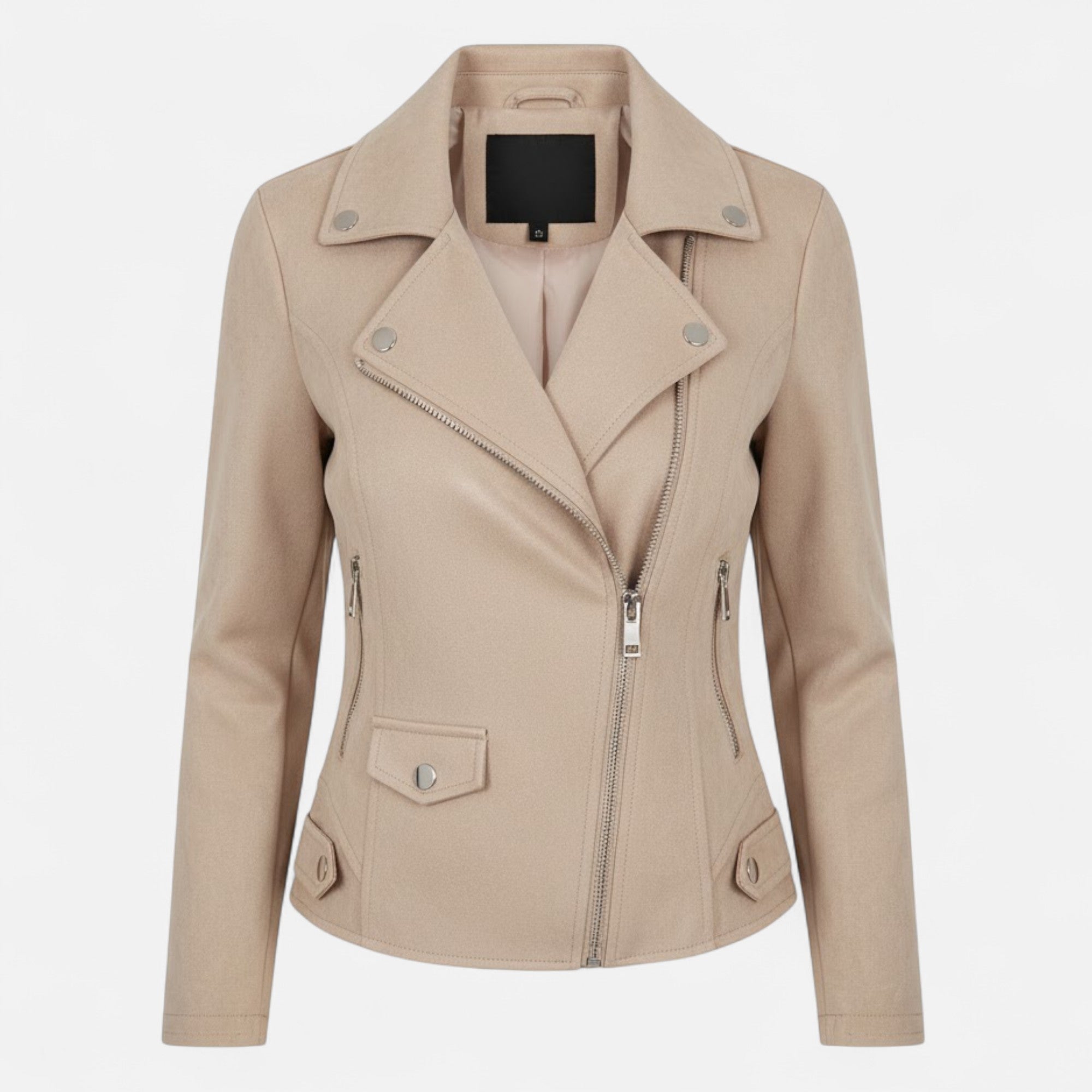 Camille Laurent | Slim Zip Moto Jacket For Women