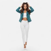 Camille Laurent | Slim Zip Moto Jacket For Women