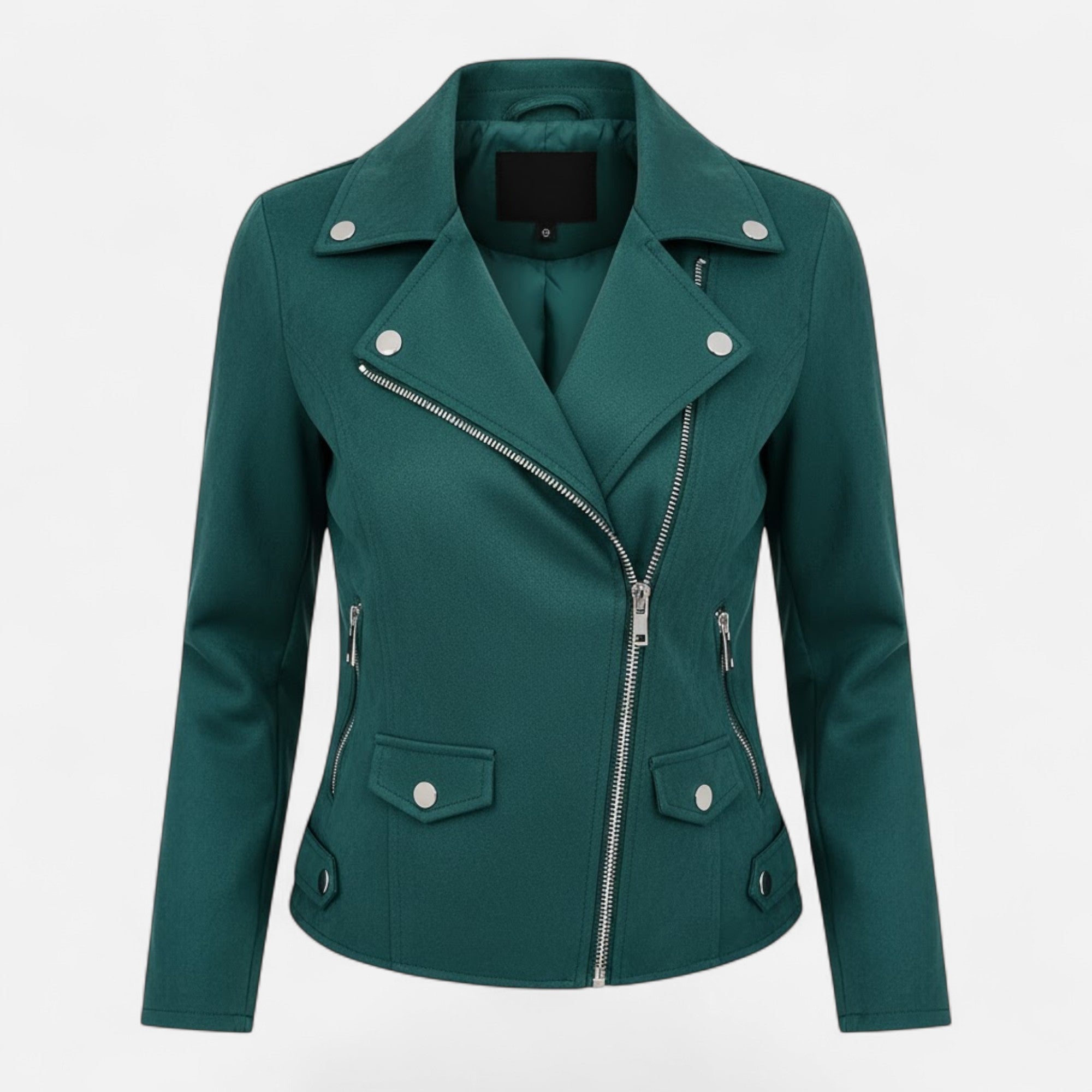 Camille Laurent | Slim Zip Moto Jacket For Women