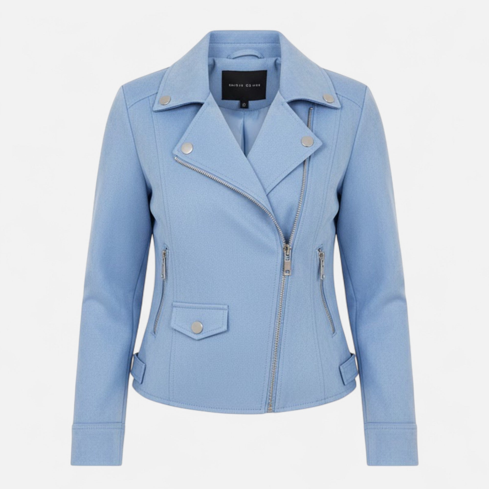 Camille Laurent | Slim Zip Moto Jacket For Women