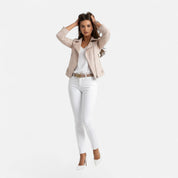 Camille Laurent | Slim Zip Moto Jacket For Women