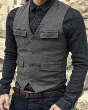 Nathaniel Brooks | Vintage Tailored Vest For Men
