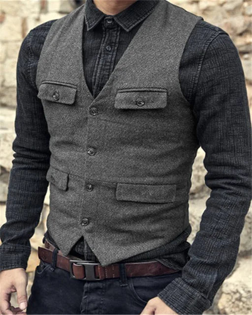 Nathaniel Brooks | Vintage Tailored Vest For Men