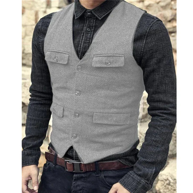 Nathaniel Brooks | Vintage Tailored Vest For Men