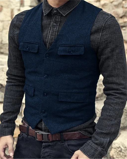 Nathaniel Brooks | Vintage Tailored Vest For Men