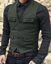 Nathaniel Brooks | Vintage Tailored Vest For Men