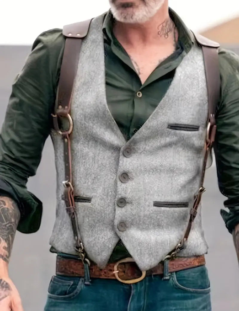 Dominic Moretti | Vintage Tailored Waistcoat For Men