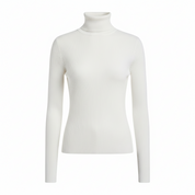 Clara Beaumont | Ribbed Turtleneck Knit Top For Women