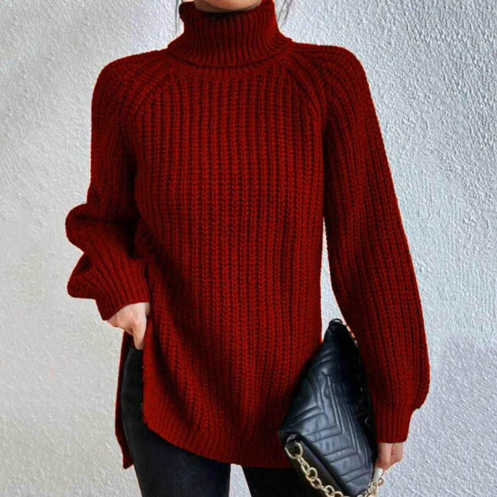 Aurora Bellini | Chunky Knit Turtleneck Sweater For Women